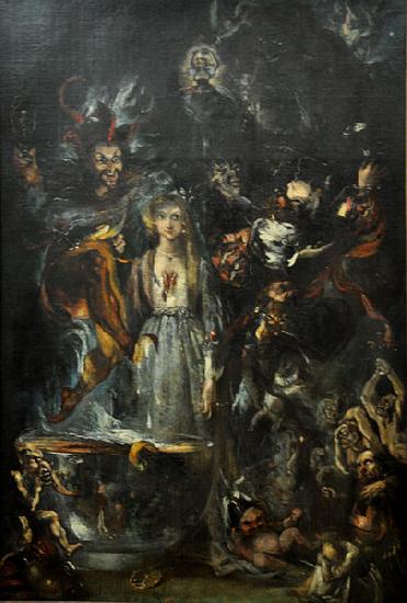 Cornelis Holsteyn Fantasy based on Goethe's Faust Germany oil painting art